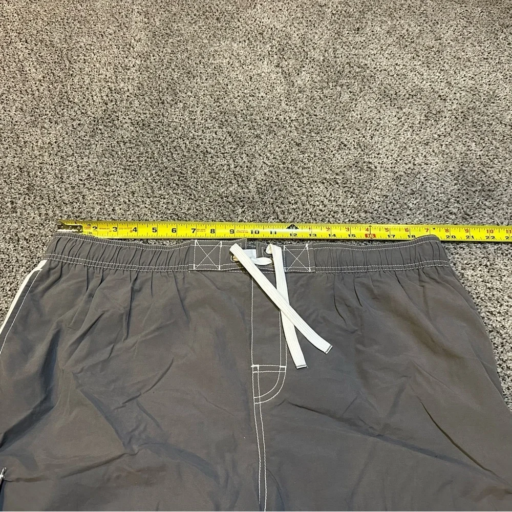 TOMMY HILFIGER XXL Gray Swim Trunks Bathing Suit Tommy Logos NWT R $42